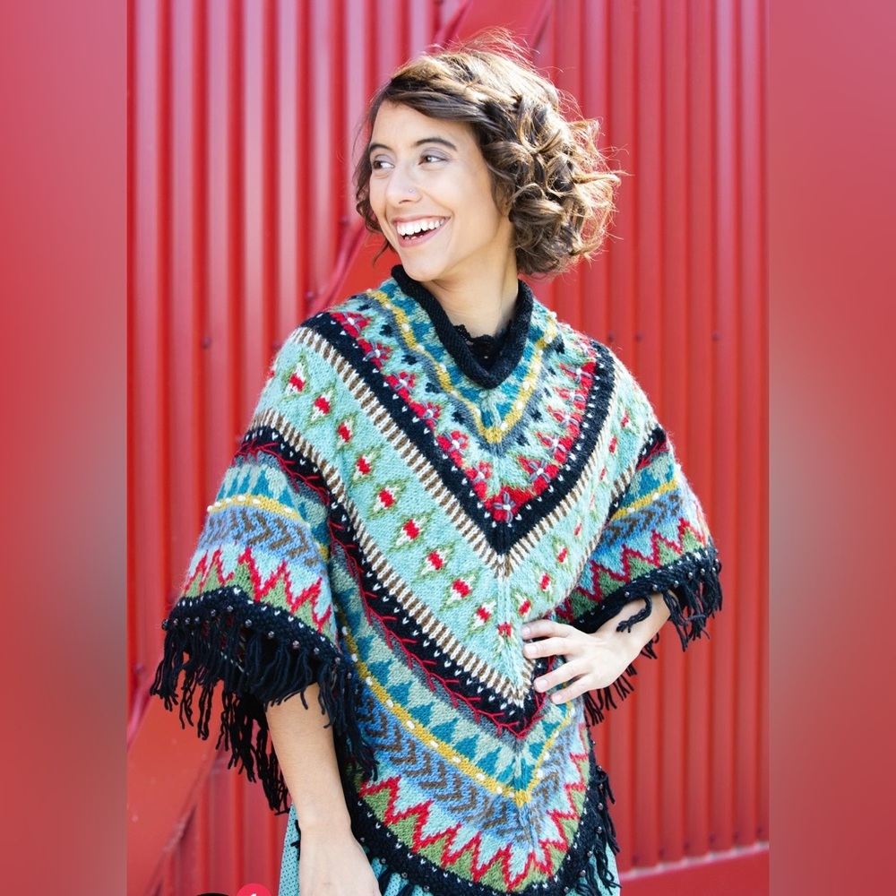 Lost Horizons Mila Poncho with Fringe
